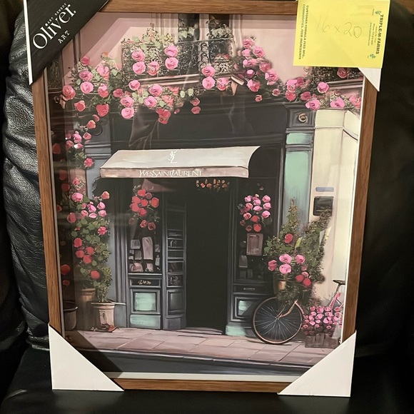 Other - LUX fashion artwork shadow box storefront flowers NWT 16x20